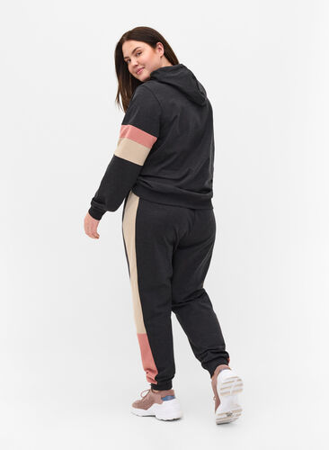 Sweatpants med sportiga detaljer, DGM/Rose, Model image number 0