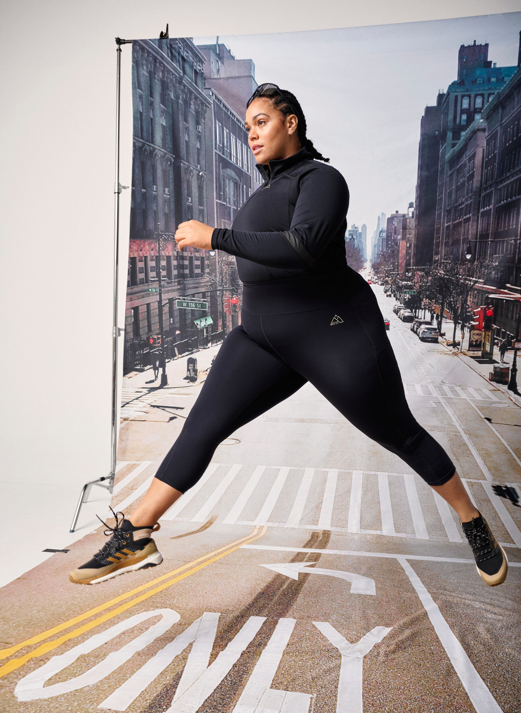 Zizzi Baselayer blus med fickor och mesh, Black, Image image number 0