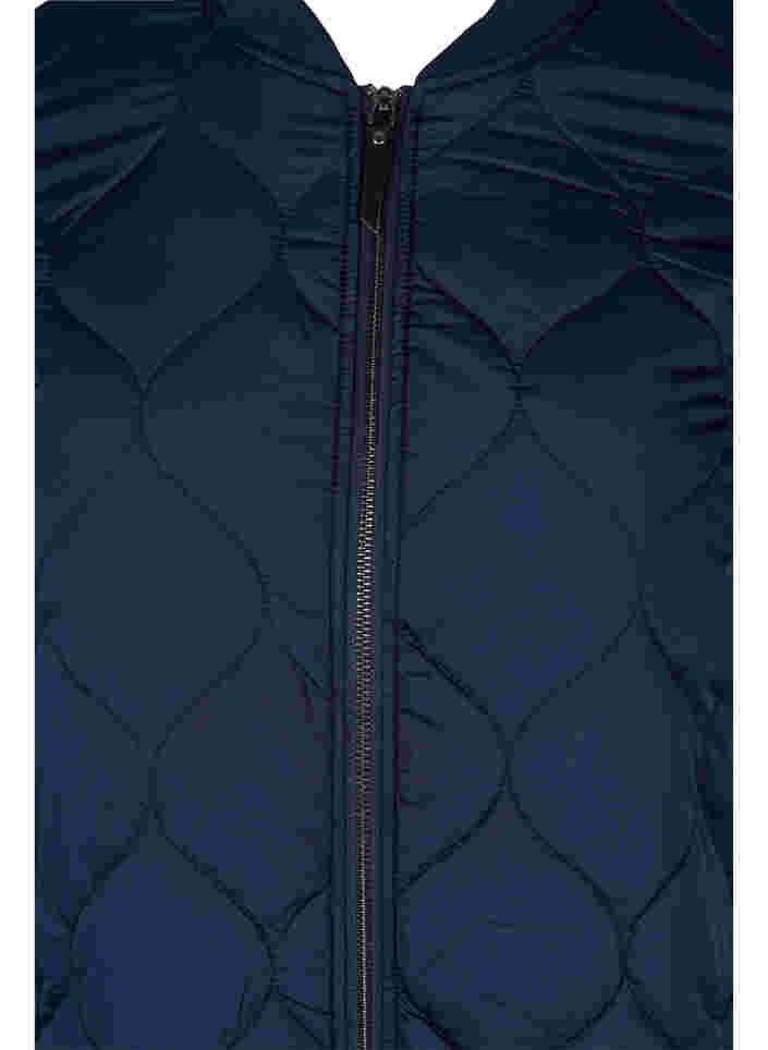 Quiltad termojacka med dragkedja, Navy Blazer, Packshot image number 2