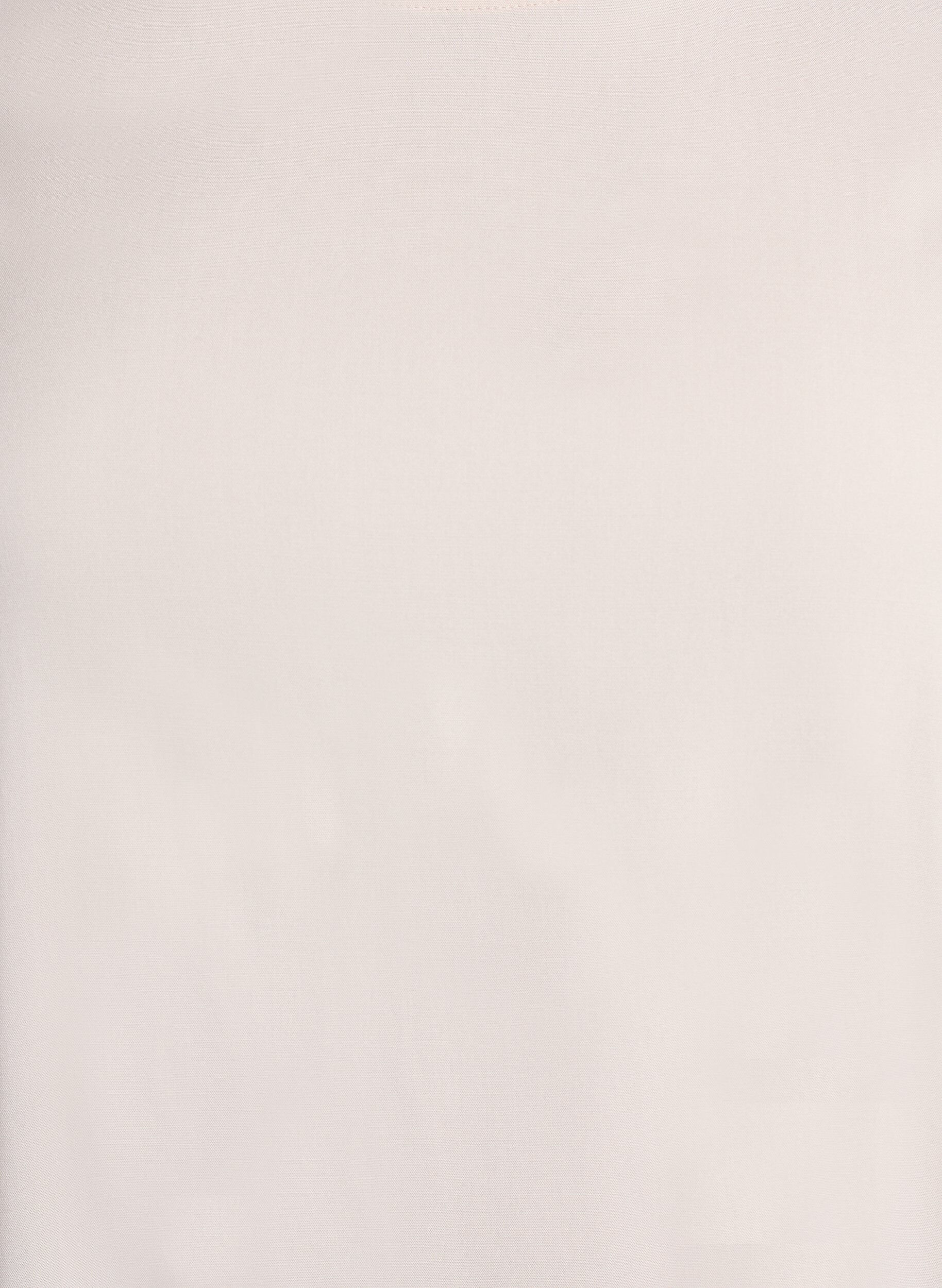 Zizzi FLASH - Kort&auml;rmad v&auml;vd blus med rund hals, Beige, Packshot image number 2