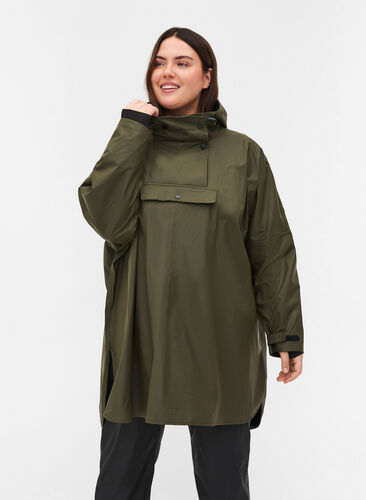 Regnponcho med huva, Forest Night, Model image number 0
