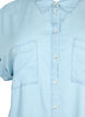 Kortärmad skjorta i lyocell (TENCEL™), Light blue denim, Packshot image number 2
