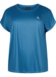 Kortärmad t-shirt för träning, Blue Wing Teal