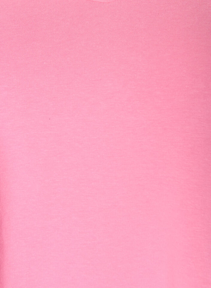 Enf&auml;rgad t-shirt i bomull, Rosa, Packshot image number 2