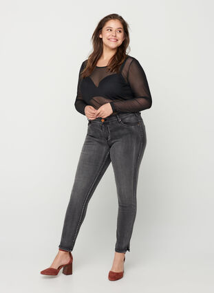 Extra slim Sanna Jeans, Dark Grey Denim, Model image number 0