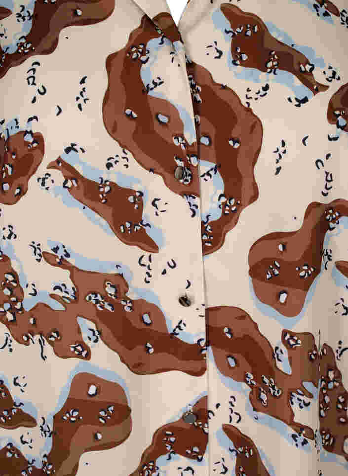 Mönstrad tunika med knappar, Camouflage AOP, Packshot image number 2