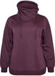 Sweatshirt med h&ouml;g krage och fickor, Lila, Packshot image number 0