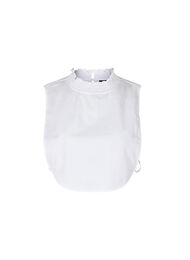 Skjortkrage med smock, Bright White