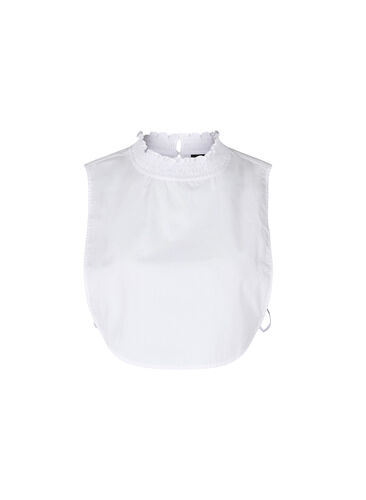 Skjortkrage med smock, Bright White, Packshot image number 0