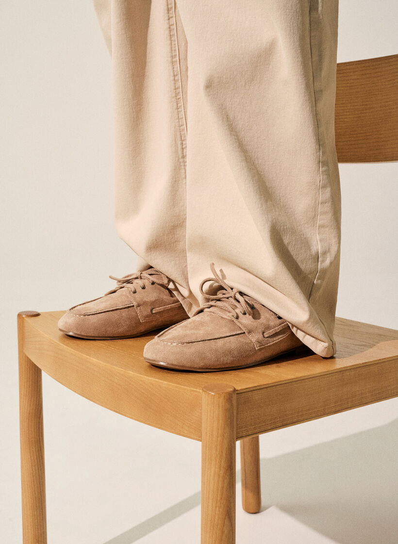 Mockasiner i mockaimitation, Beige, Image image number 0