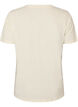 T-shirt i bomull med tryck, Vanilla, Packshot image number 1