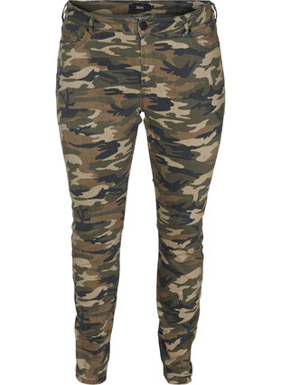 Mönstrade Amy Jeans, Camouflage, Packshot image number 0