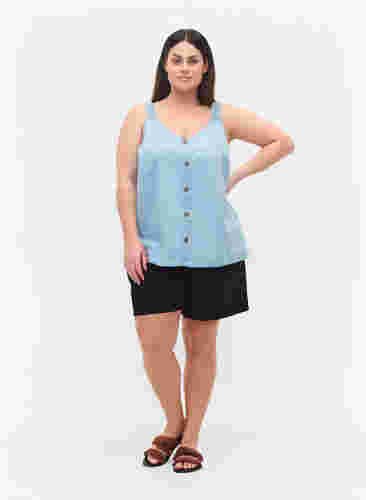 Jeanstopp med knappar, Light blue denim, Model image number 2