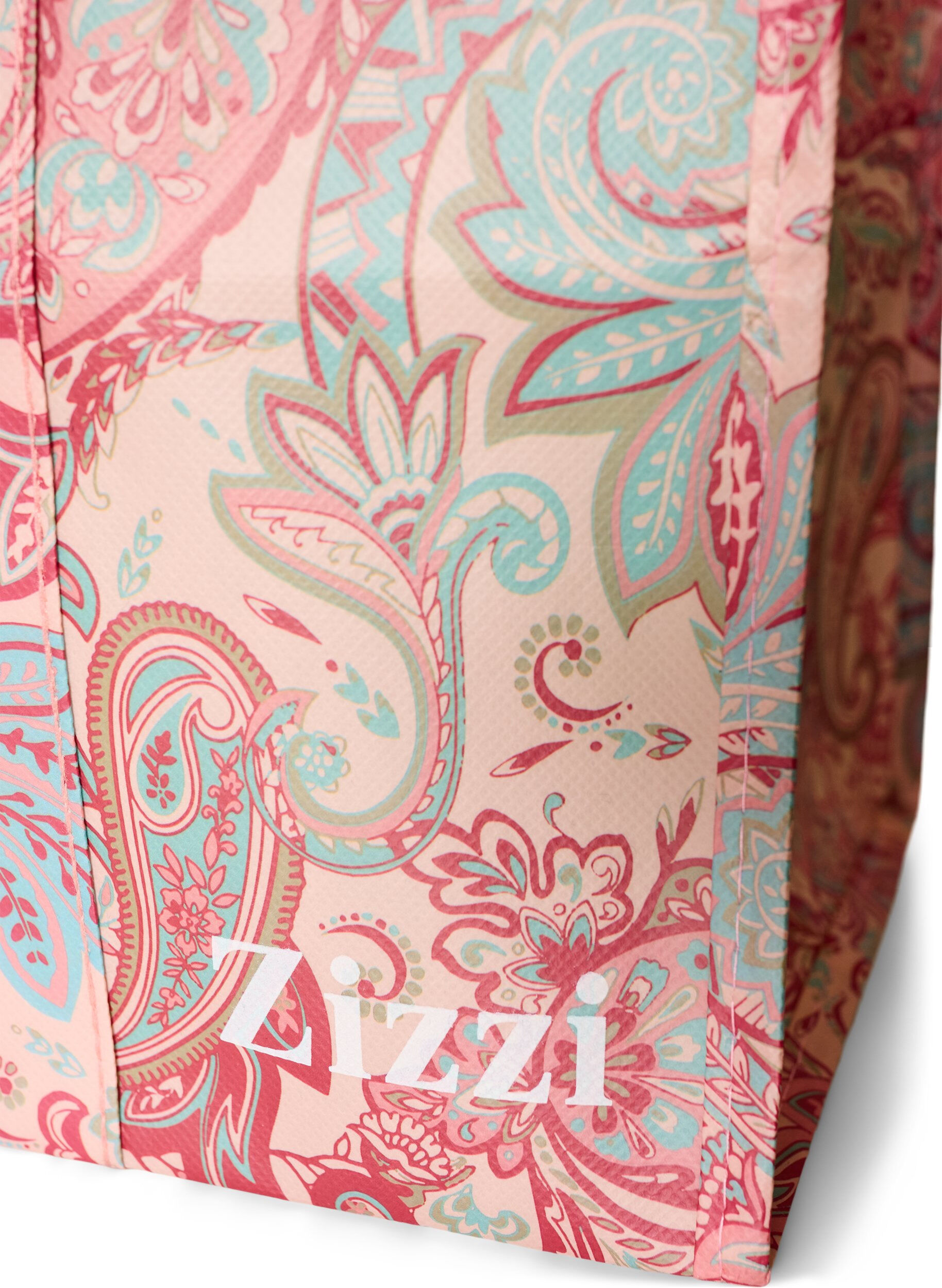 ZizziShoppingv&auml;ska med dragkedja, Rosa, Packshot image number 2
