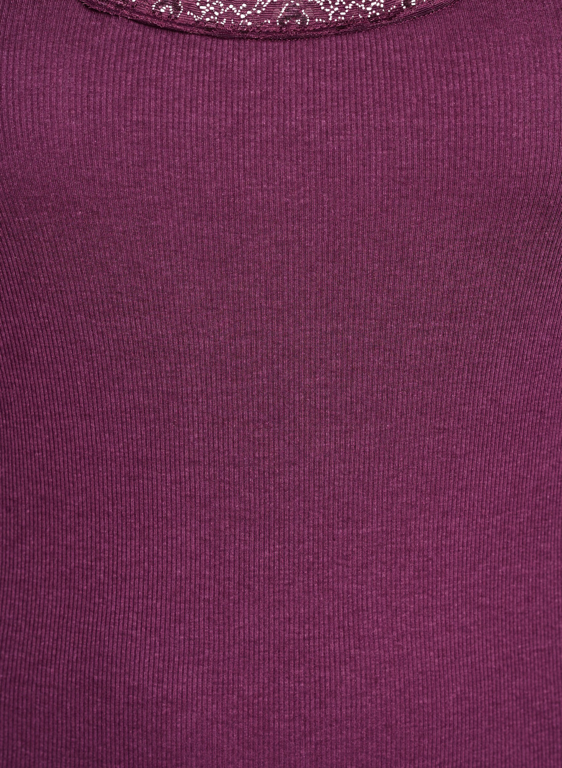 Zizzi Topp med spetskant, M&ouml;rk Bordeaux, Packshot image number 2