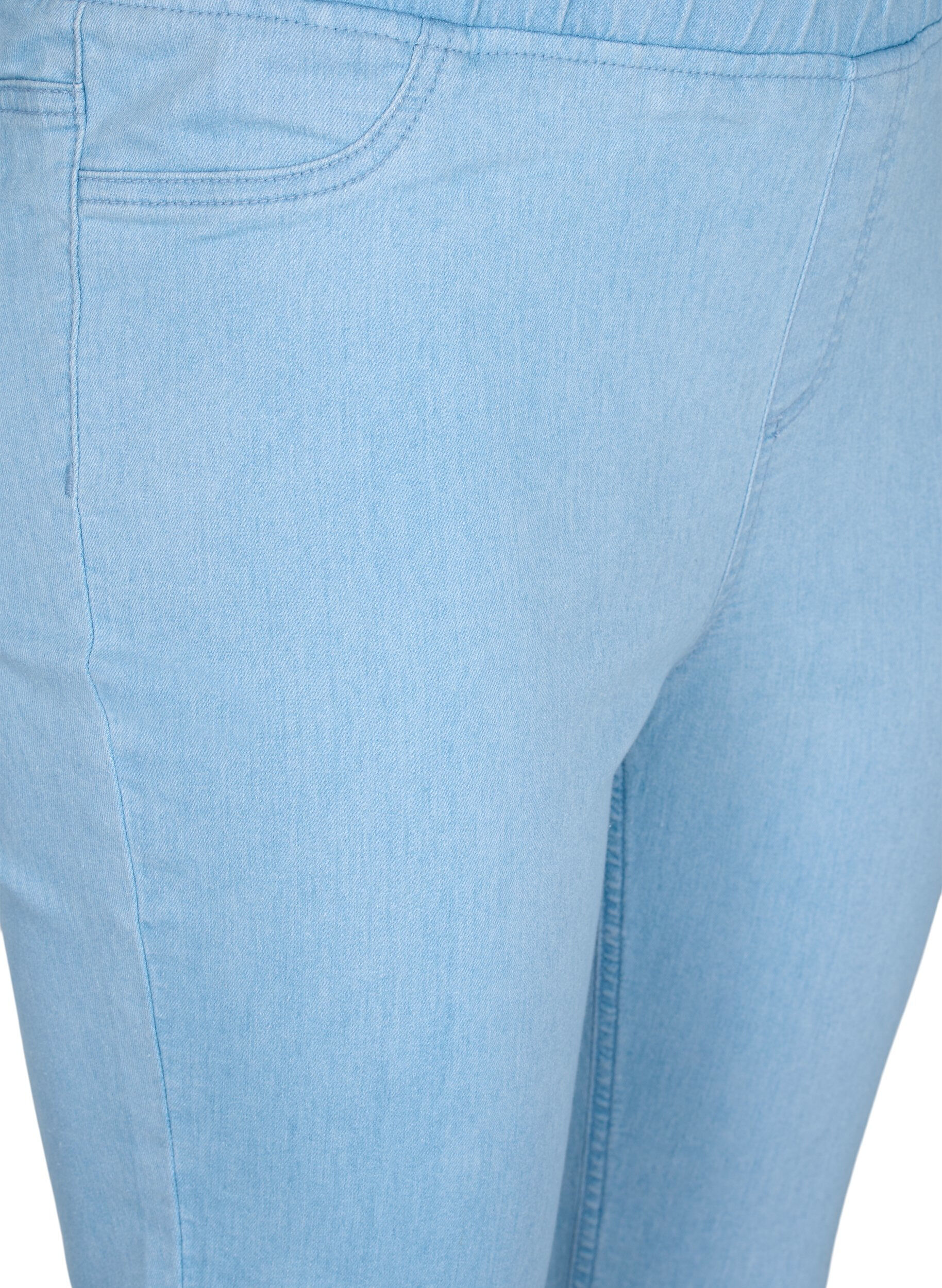 Zizzi Jeggings med fickor, Light blue, Packshot image number 2