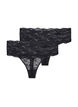 2-pack G-string , Svart, Packshot image number 1