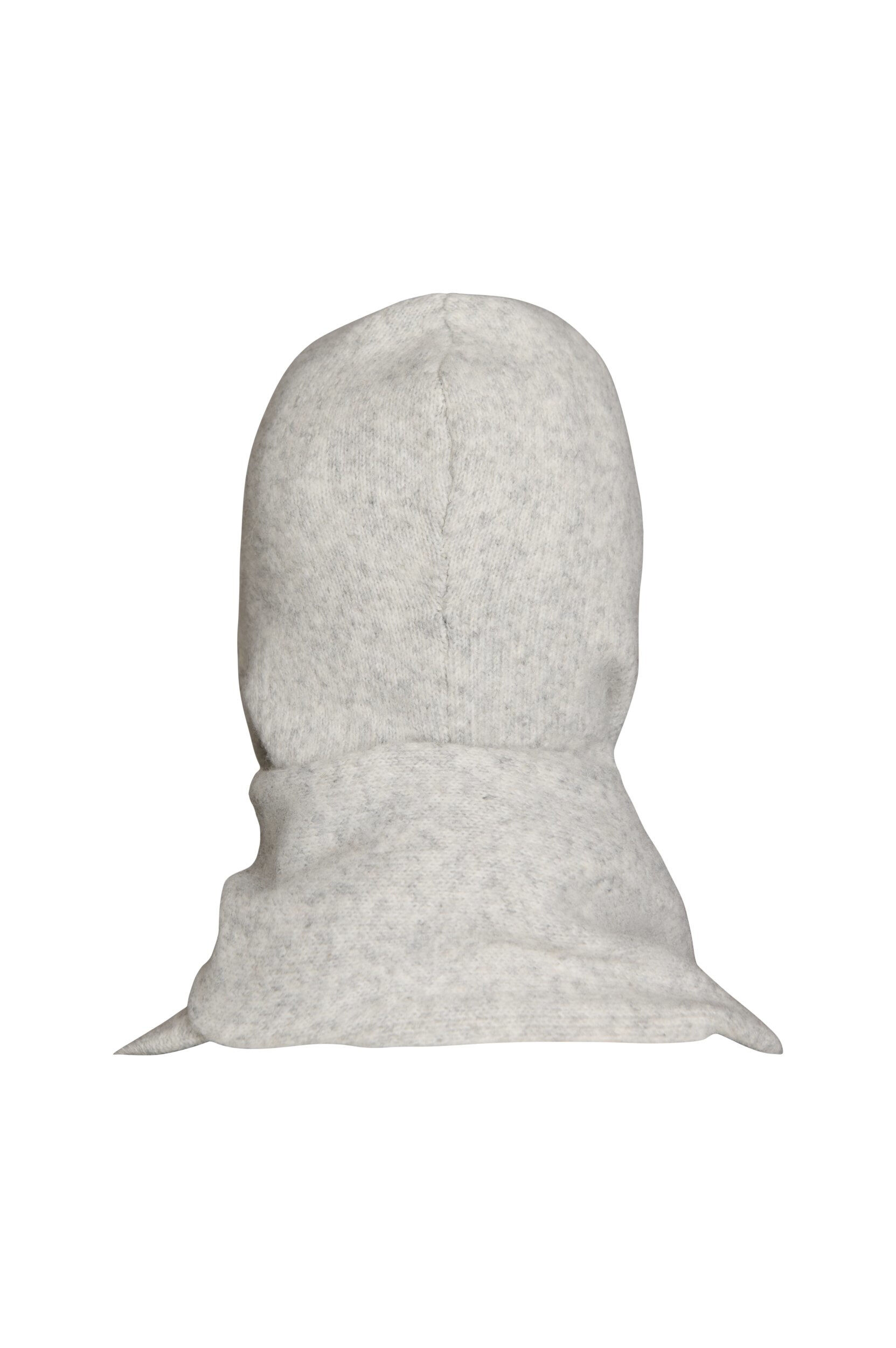 ZizziStickad halsduk med huva, Gr&aring;, Packshot image number 1
