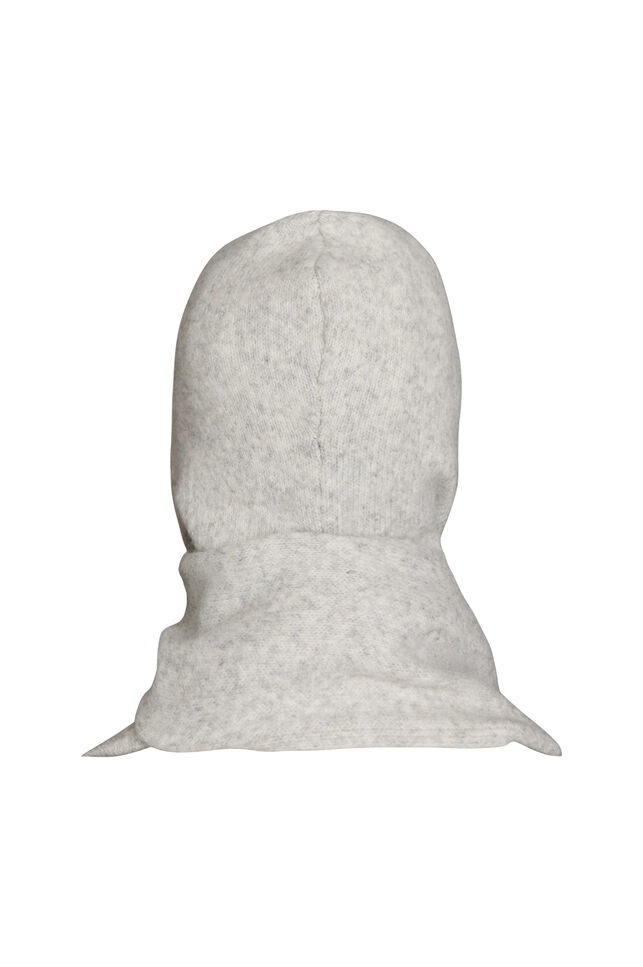 Stickad halsduk med huva, Gr&aring;, Packshot image number 1
