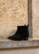 Wide fit - Ankelboots i mocka, Black, Model image number 0
