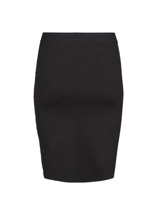Tight kjol i viskosmix, Black, Packshot image number 1