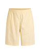 Randiga shorts med h&ouml;g midja i l&ouml;s passform, Gul, Packshot image number 0