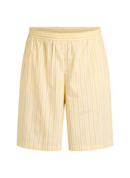 Randiga shorts med h&ouml;g midja i l&ouml;s passform, Gul