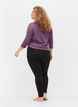 Ribbade leggings med stretch, Black, Model image number 0