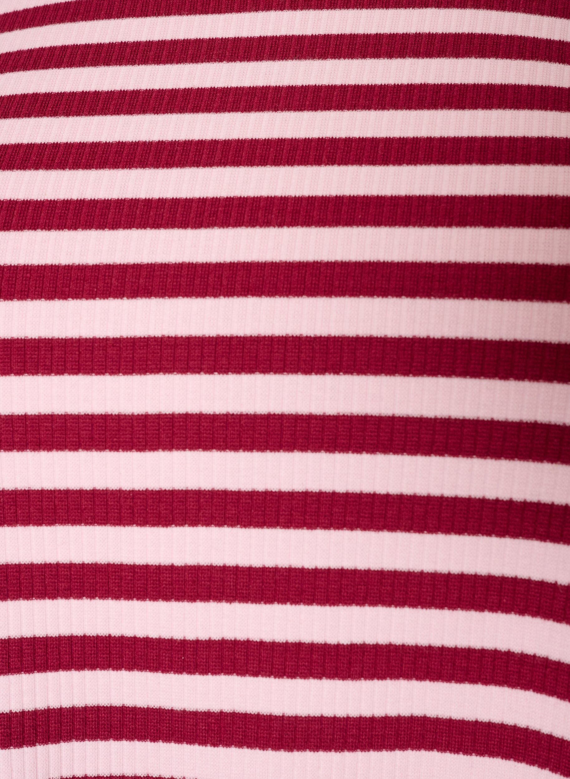 ZizziRandig blus med l&aring;nga &auml;rmar, Rosa, Packshot image number 2