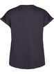 Kort&auml;rmad t-shirt i bomullsblandning, Gr&aring;, Packshot image number 1