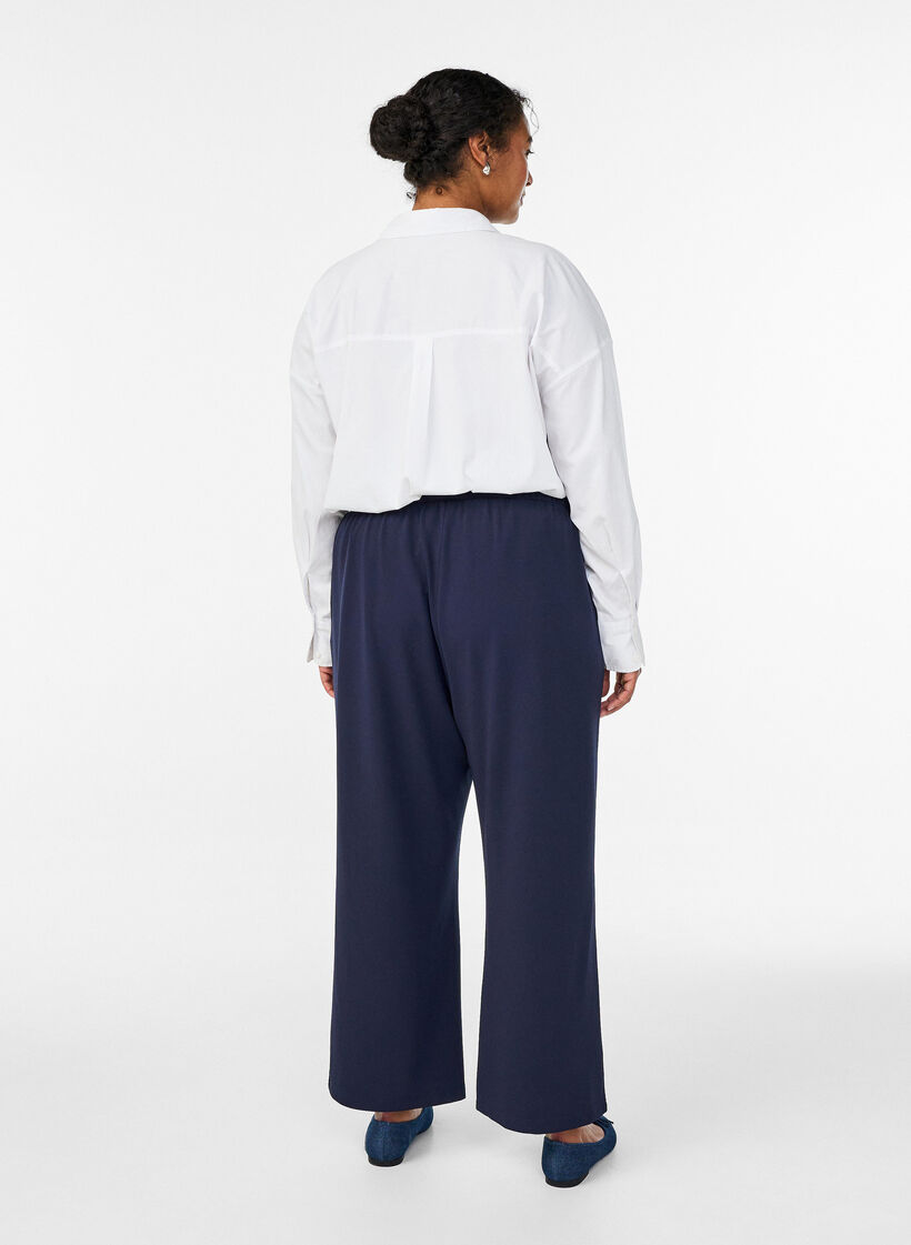 L&ouml;sa byxor med fickor, Bl&aring;, Model image number 1
