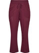 Pyjamasbyxor i ekologisk bomull med h&aring;lbroderi, M&ouml;rk Bordeaux, Packshot image number 0