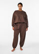 Sweatshirt med motiv, Brun, Model image number 1