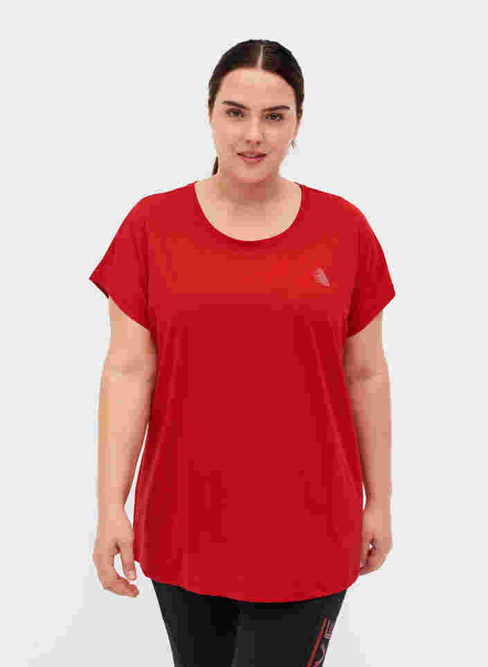 T-shirt, Haute Red, Model