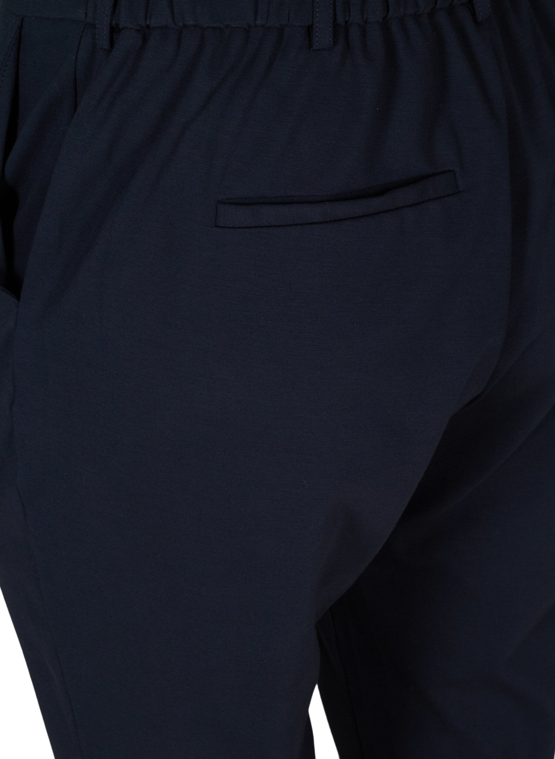 ZizziCroppade Maddison byxor, Bl&aring;, Packshot image number 3