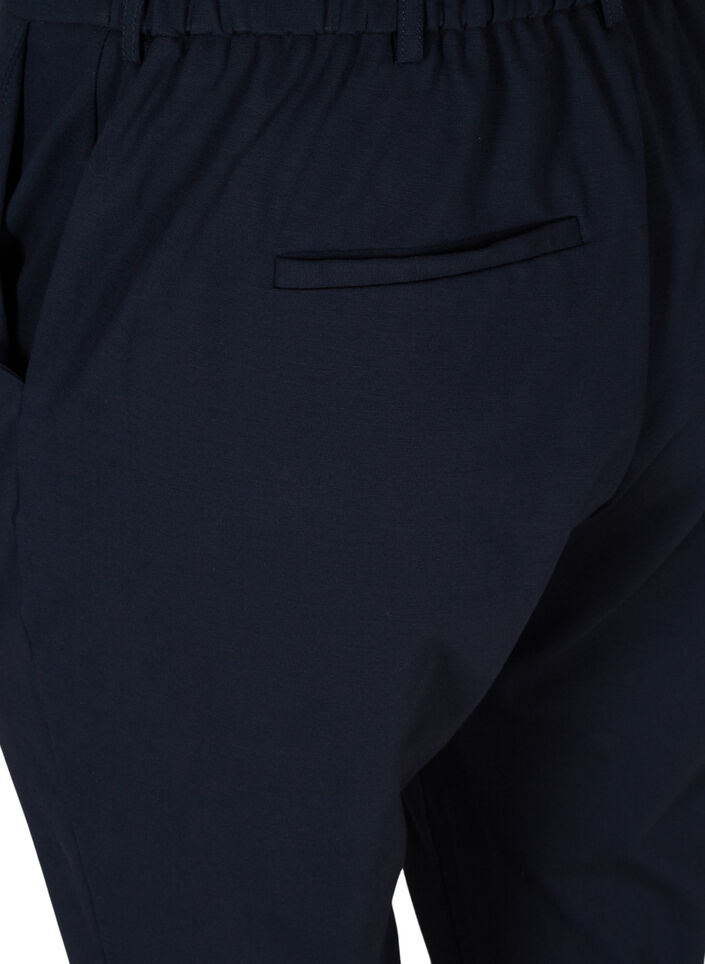Croppade Maddison byxor, Bl&aring;, Packshot image number 3
