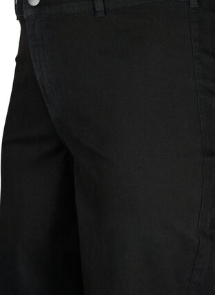 Jeans med hög midja och vida ben, Black, Packshot image number 2