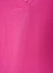 &Auml;rml&ouml;s topp med rynkdetaljer, Rosa, Packshot image number 2
