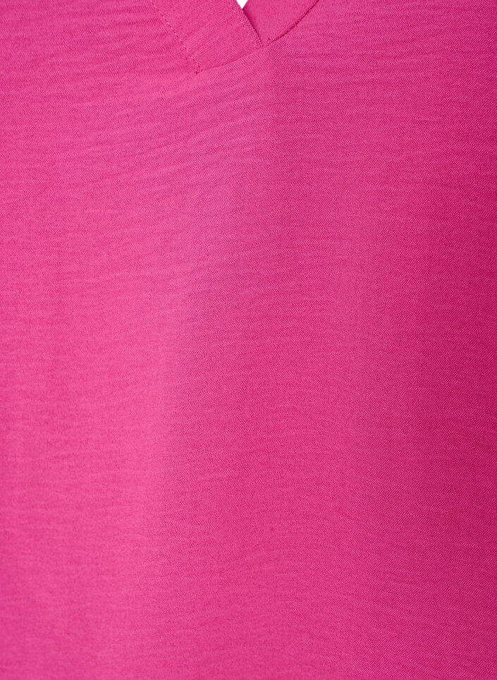 &Auml;rml&ouml;s topp med rynkdetaljer, Rosa, Packshot image number 2