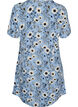 Kort kl&auml;nning med blomm&ouml;nster, Bl&aring;, Packshot image number 1