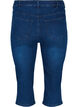 Kroppsnära jeansknickers i bomull, Dark blue denim, Packshot image number 1