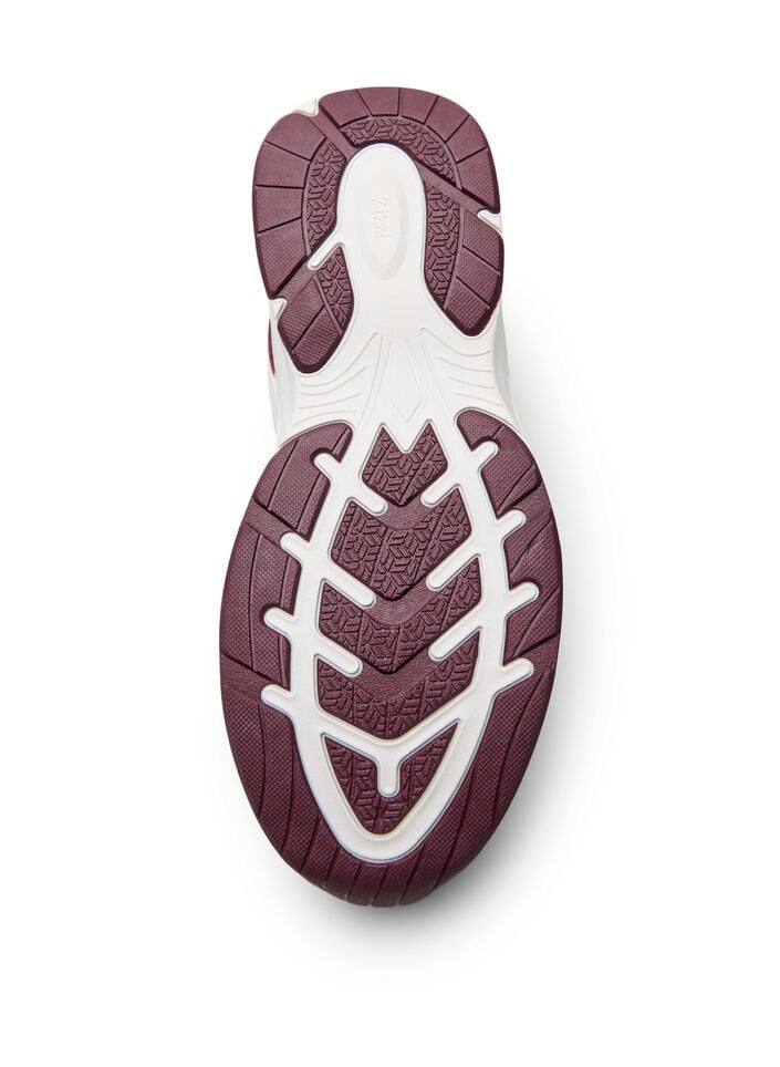 Sportiga sneakers med mesh, R&ouml;d, Packshot image number 4