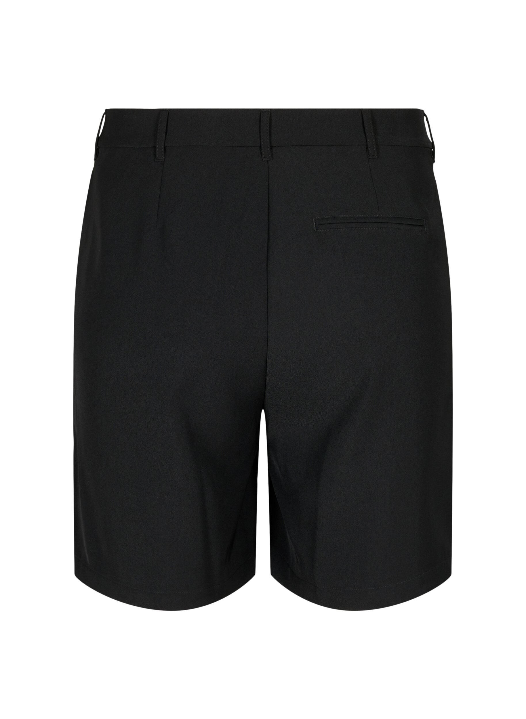 Zizzi Bermuda -shorts med h&ouml;g midja, Black, Packshot image number 1