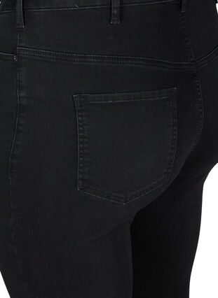 Super slim Amy jeans med söm, Black, Packshot image number 3