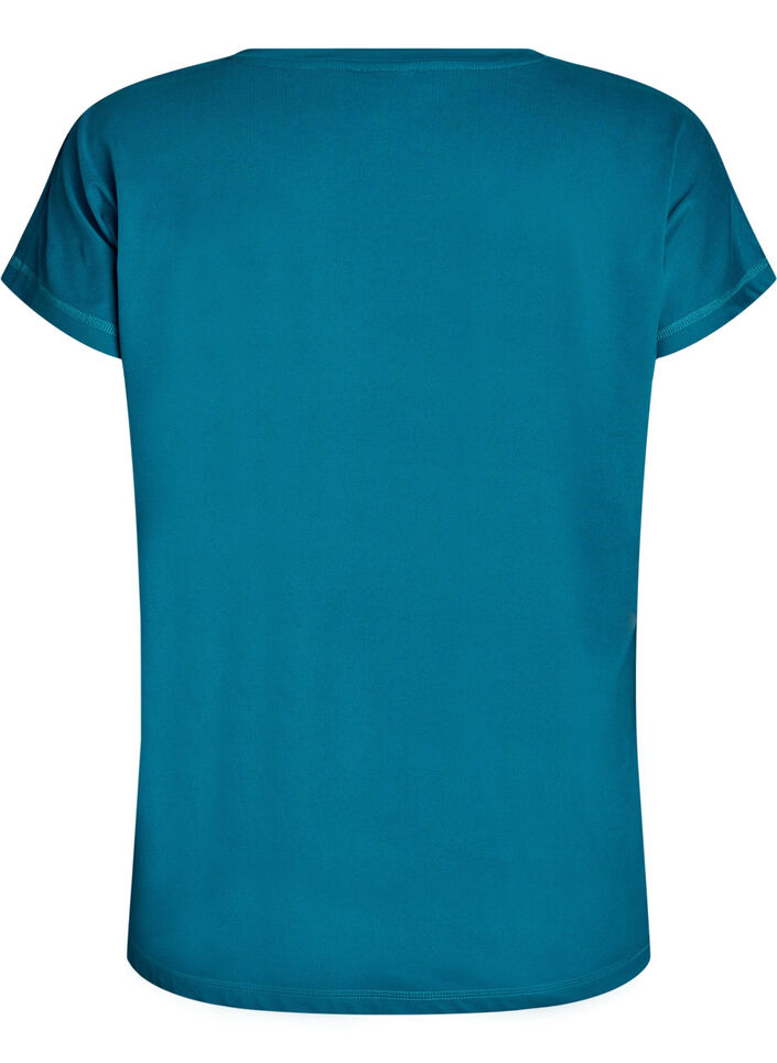Enf&auml;rgad tr&auml;nings-T-shirt, Gr&ouml;n, Packshot image number 1