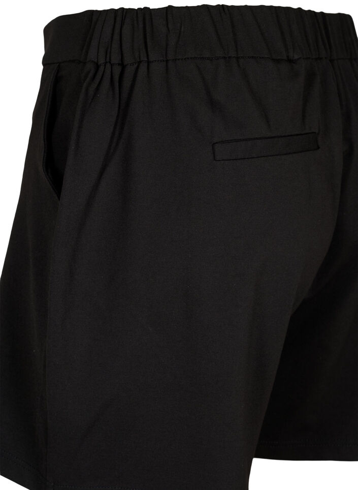 Maddison short med normal passform, Black, Packshot image number 3