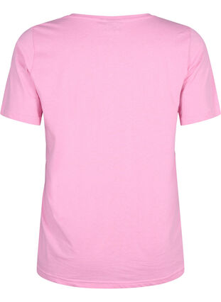 FLASH - T-shirt med v-ringning, Begonia Pink, Packshot image number 1