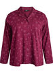 Pyjamasskjorta i bomull med br&ouml;stficka, R&ouml;d, Packshot image number 0