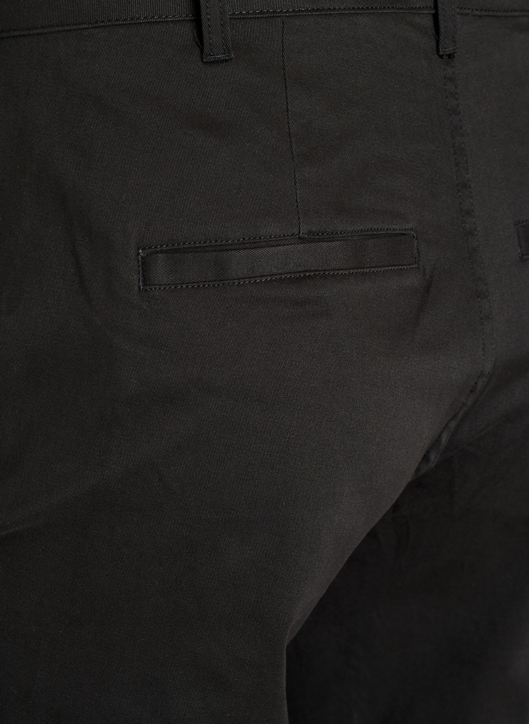 Zizzi Chinos i bomull, Svart, Packshot image number 3