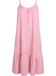 A-linjeformad sommarkl&auml;nning med r&auml;nder, Rosa